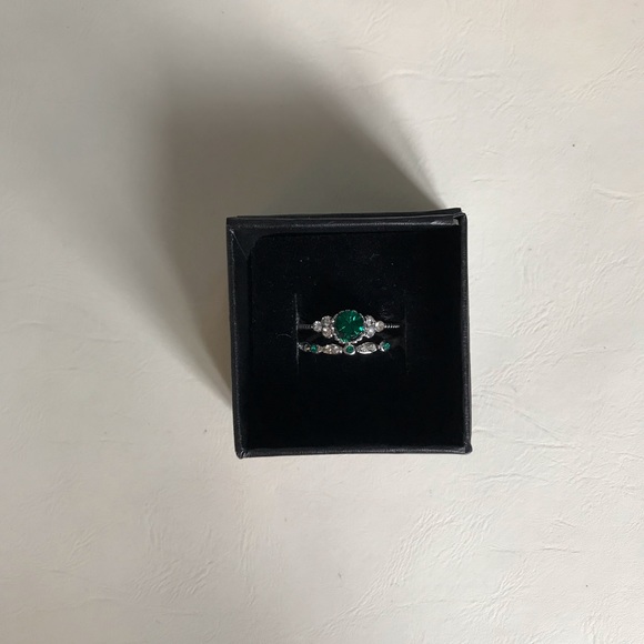 NWT Beautiful silver and teal bridal set. - Picture 5 of 5